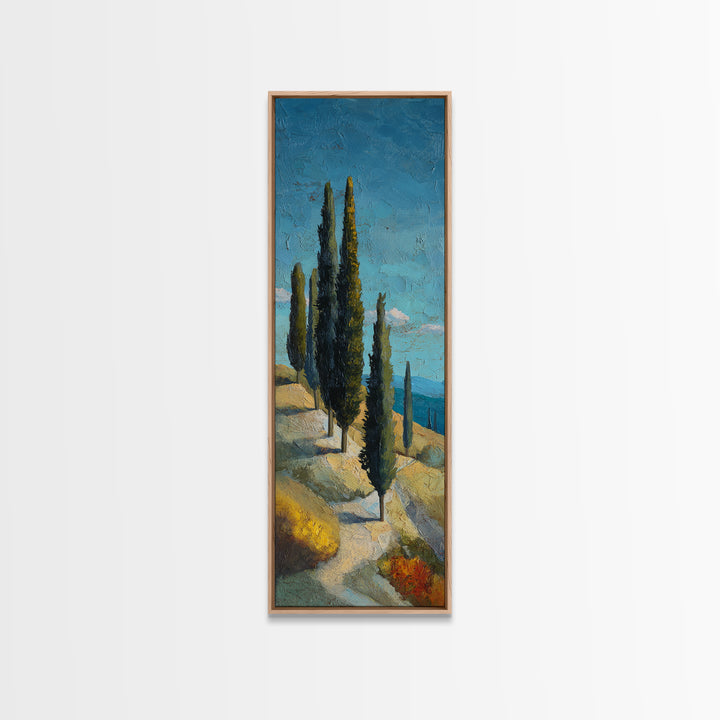 Terra Cotta Pot Canvas Print, Italian Villa Art, Living Room Art, Living Room Decor, Oil Painting, Villa, Neutral Decor, IVA-1x3-82