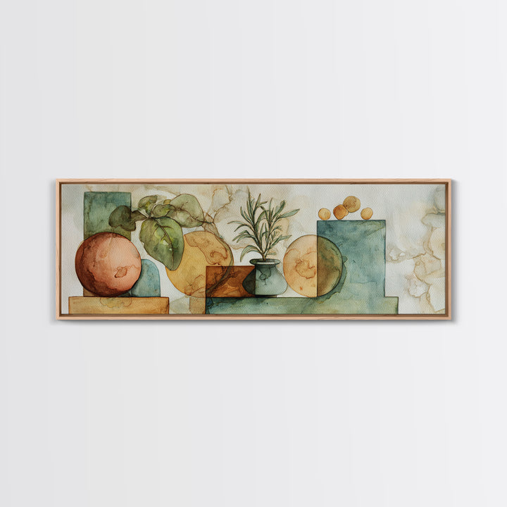 Florentine Floral Ornament Pattern Canvas Print, Italian Villa Art, Wall Art Prints, Living Room Decor, Fine Art, Villa, IVA-3x1-26