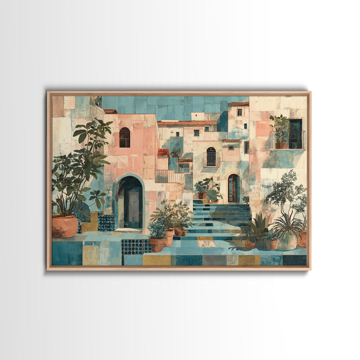 Amalfi Coast Cliffs Canvas Print, Italian Villa Art, Wall Art Prints, Living Room Decor, Fine Art, Villa, Coastal Decor, IVA-3x2-17