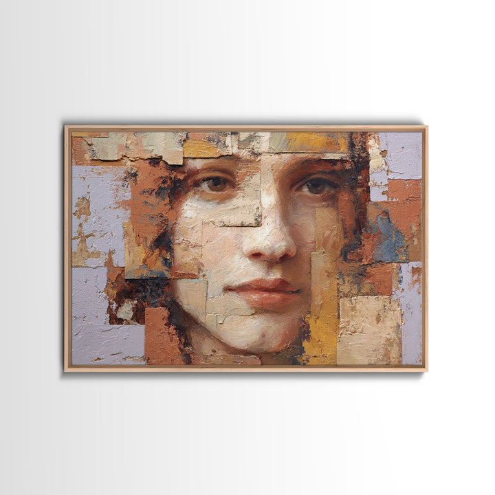 Renaissance Inspired Portrait with Modern Softness Canvas Print, Italian Villa Art, Oil Painting, Living Room Decor, Villa, IVA-3x2-46