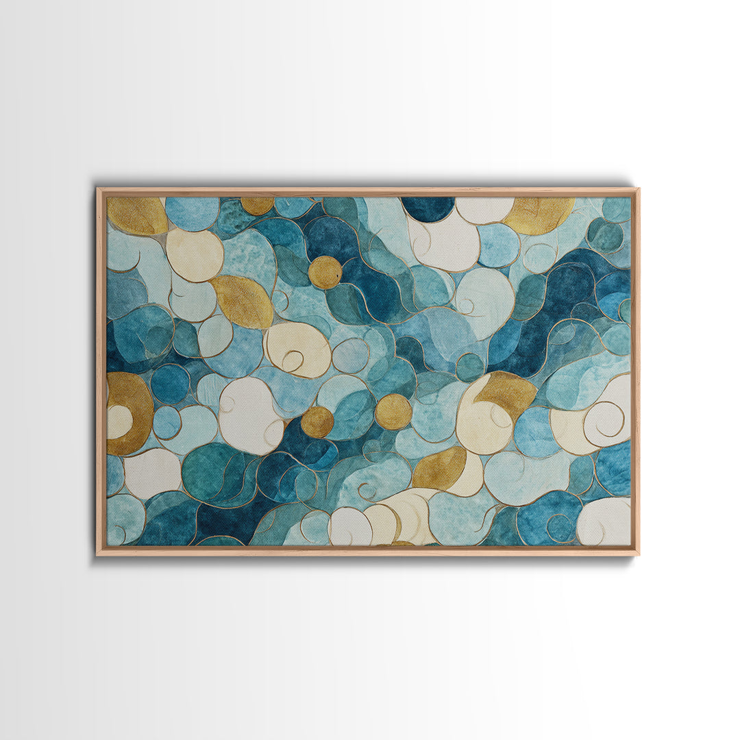 Venetian Canal Reflection Without City Crowd Canvas Print, Italian Villa Art, Original Painting, Living Room Decor, Villa, IVA-3x2-48
