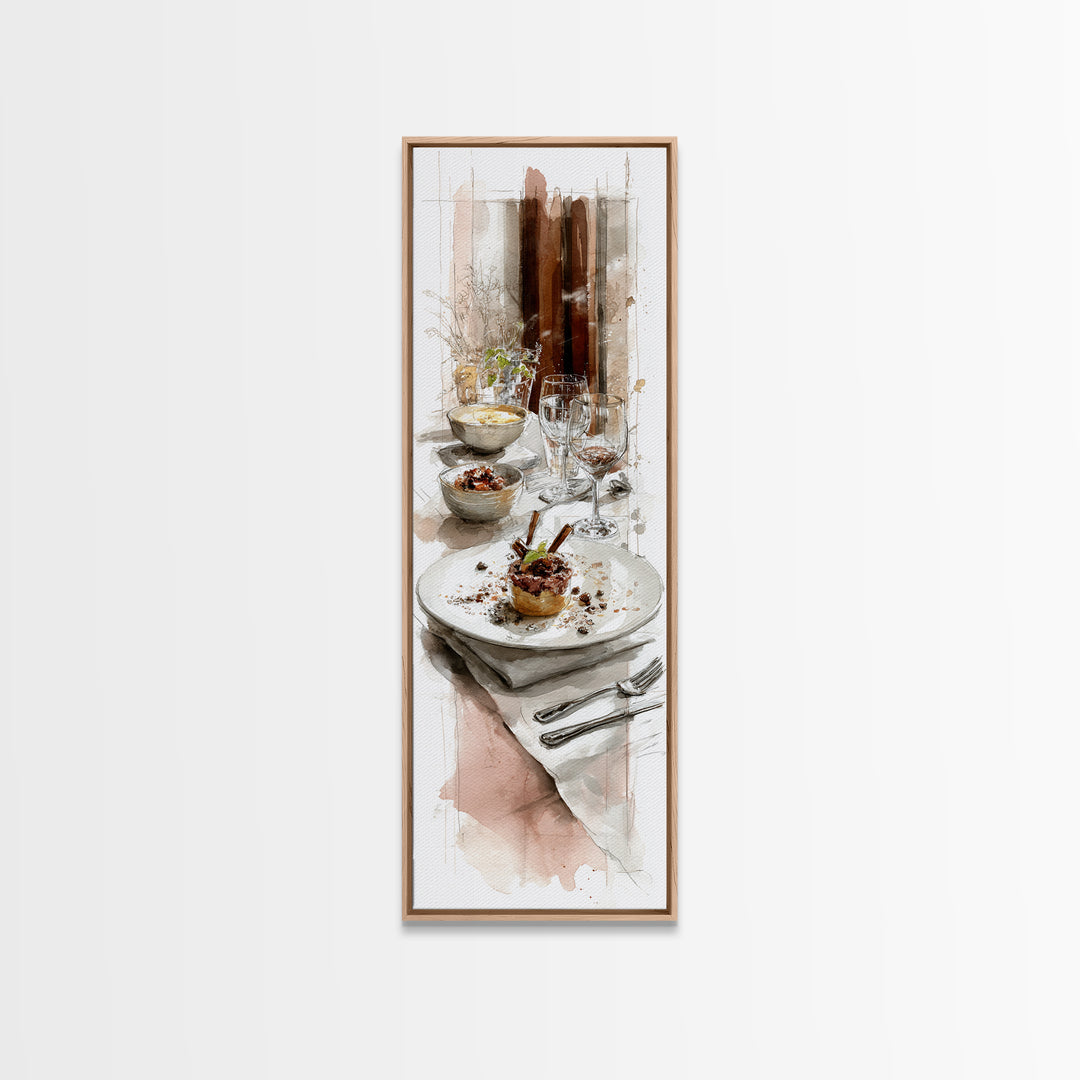 Apple Pie Cooling Framed Canvas Print, Kitchen Art, Kitchen Decor, Fine Art, Kitchen, Kitchen Art Print, Bar Cart Decor, KIT-1x3-92