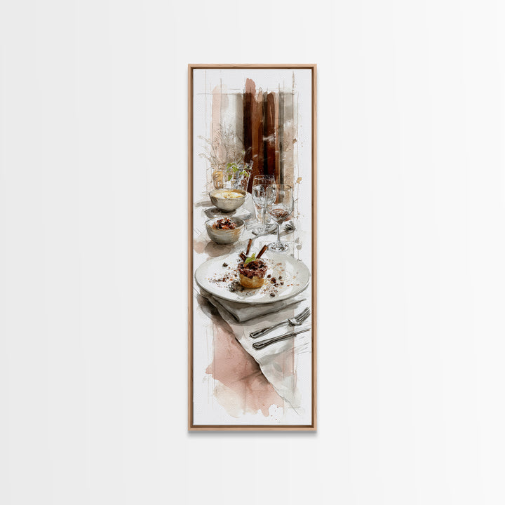 Apple Pie Cooling Framed Canvas Print, Kitchen Art, Kitchen Decor, Fine Art, Kitchen, Kitchen Art Print, Bar Cart Decor, KIT-1x3-92