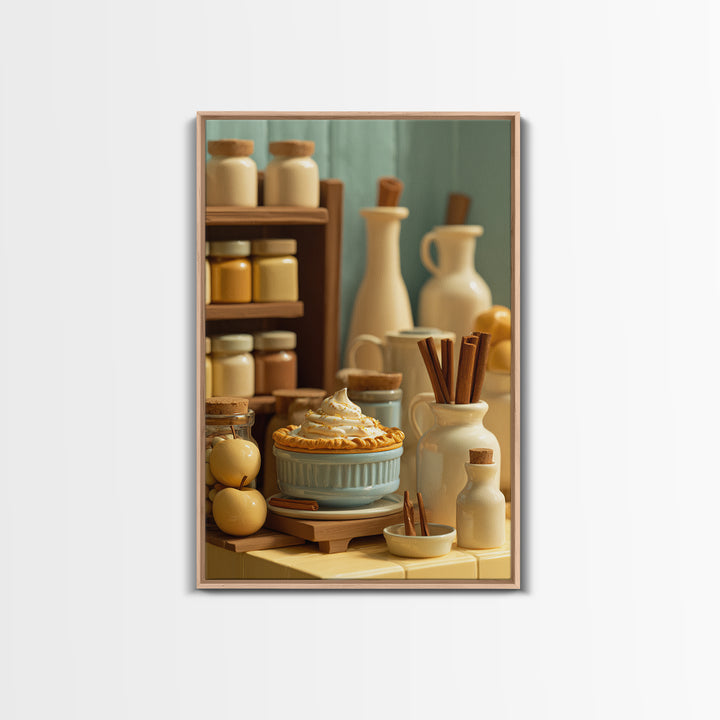 Apple Pie Cooling Canvas Print, Kitchen Art, Kitchen Prints, Kitchen Decor, Fine Art, Kitchen, Statement Artwork, Boho Decor, KIT-2x3-16