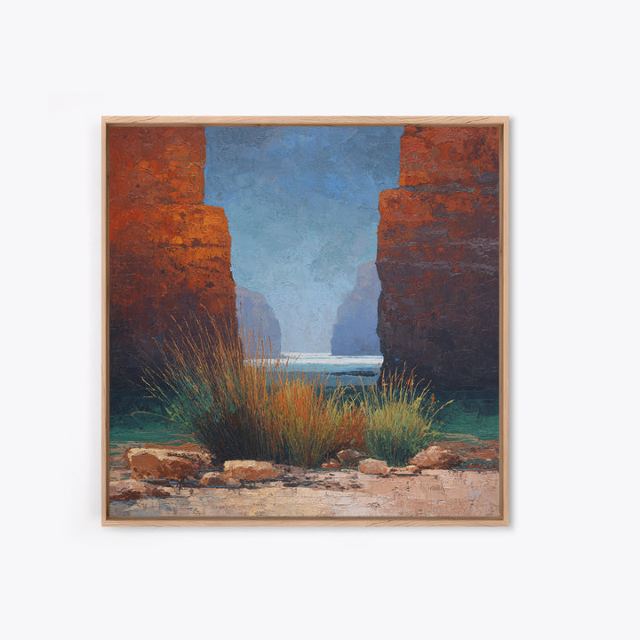 Red Canyon Walls Canvas Print, Landscape Art, Fine Art Print, Living Room Decor, Fine Art, Horizon, Digital Prints, Art Prints, LAN-1x1-5