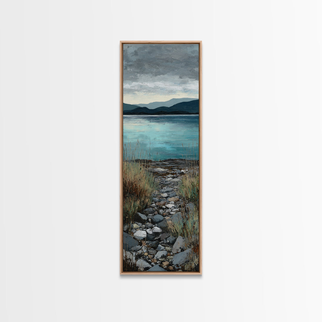 Rocky Scottish Highland Canvas Print, Landscape Art, Fine Art Print, Living Room Decor, Fine Art, Horizon, Digital Prints, LAN-1x3-5
