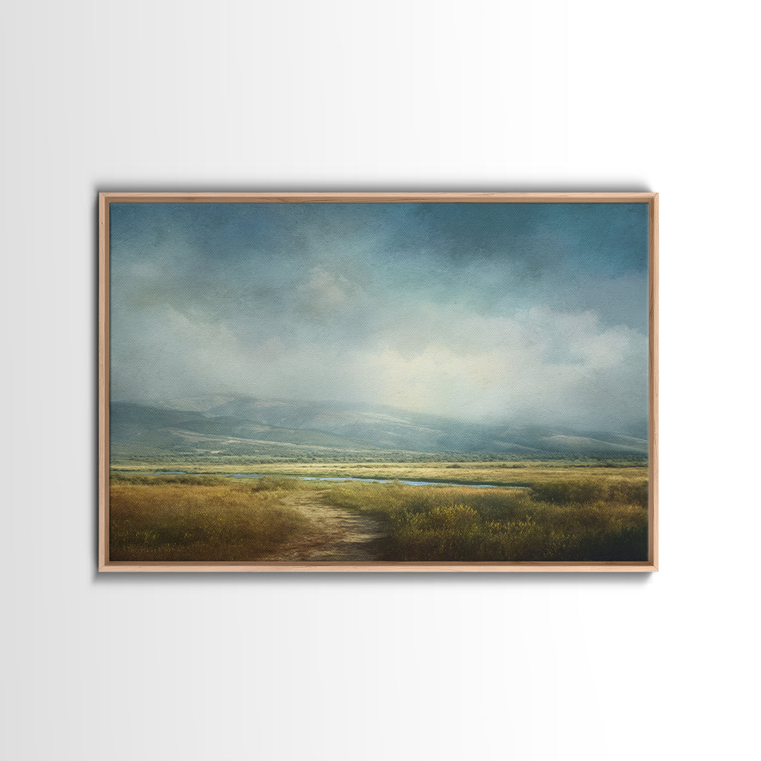 Old Country Road Canvas Print, Landscape Art, Gallery Decor, Living Room Decor, Fine Art, Horizon, Wall Art, Home Decor, LAN-3x2-48