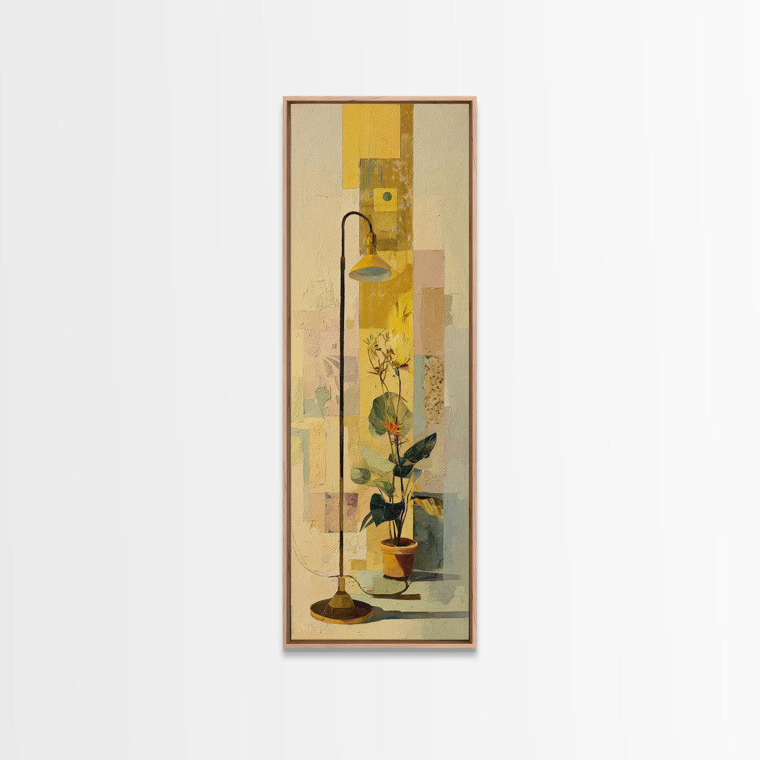Rolling Library Ladder Framed Canvas Print, Library Art, Statement Artwork, Library Decor, Fine Art, Archive, Art Print, LIB-1x3-87
