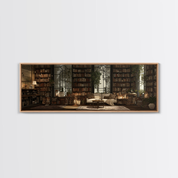 Open Book Releasing Tiny Birds Canvas Print, Library Art, Reading Nook Decor, Library Decor, Fine Art, Archive, LIB-3x1-20
