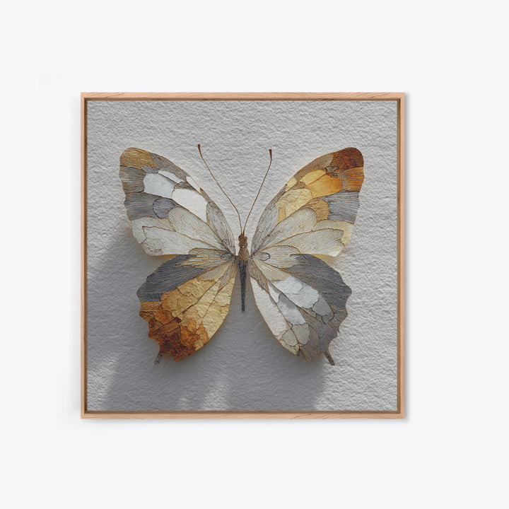 Line Art Butterfly Canvas Print, Line Art, Gallery Wall Set, Living Room Decor, Fine Art, Line, Textured Painting, LIN-1x1-22