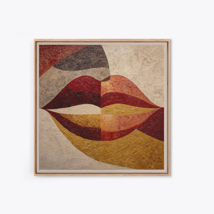 Abstract Lips and Hand Fashion Sketch Canvas Print, Line Art, Luxury Decor, Living Room Decor, Fine Art, Line, Printable, LIN-1x1-90