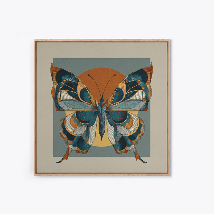 Line Art Butterfly Canvas Print, Line Art, Art Print, Living Room Decor, Abstract Art, Line, Digital Wall Art, LIN-1x1-94