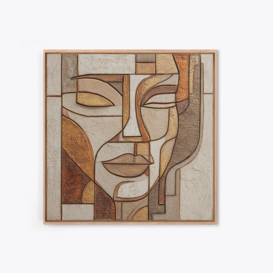 Continuous Line Female Face Canvas Print, Line Art, Modern Wall Art, Living Room Decor, Fine Art, Line, Bird Wall Art, LIN-1x1-97