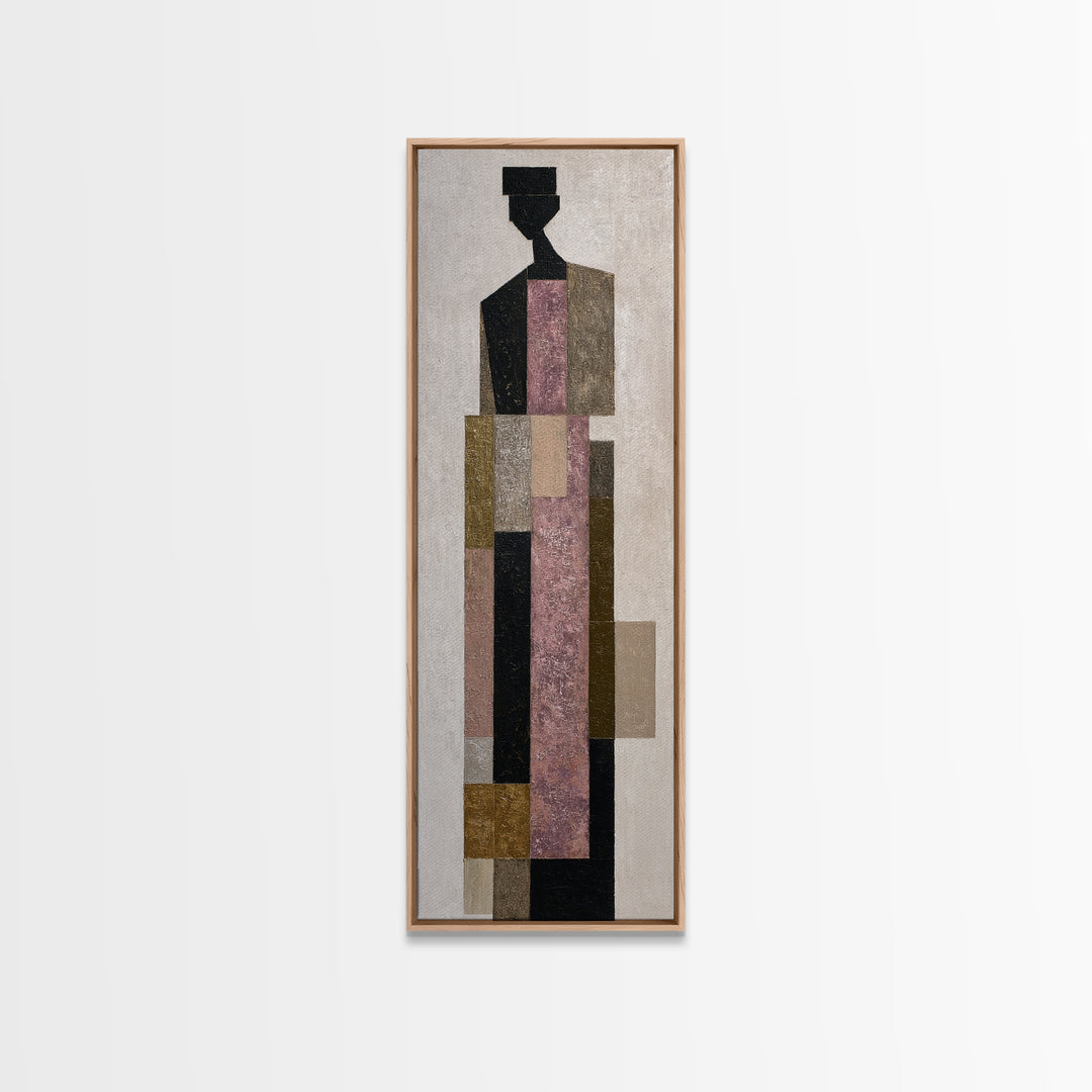 Minimal Eyes and Nose Composition Canvas Print, Line Art, Fine Art Print, Living Room Decor, Abstract Art, Line, Wall Decor, LIN-1x3-2