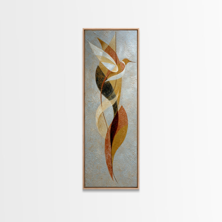 Single Line Bird Framed Canvas Print, Line Art, Aesthetic Prints, Living Room Decor, Abstract Art, Line, Wall Art, Home Decor, LIN-1x3-47