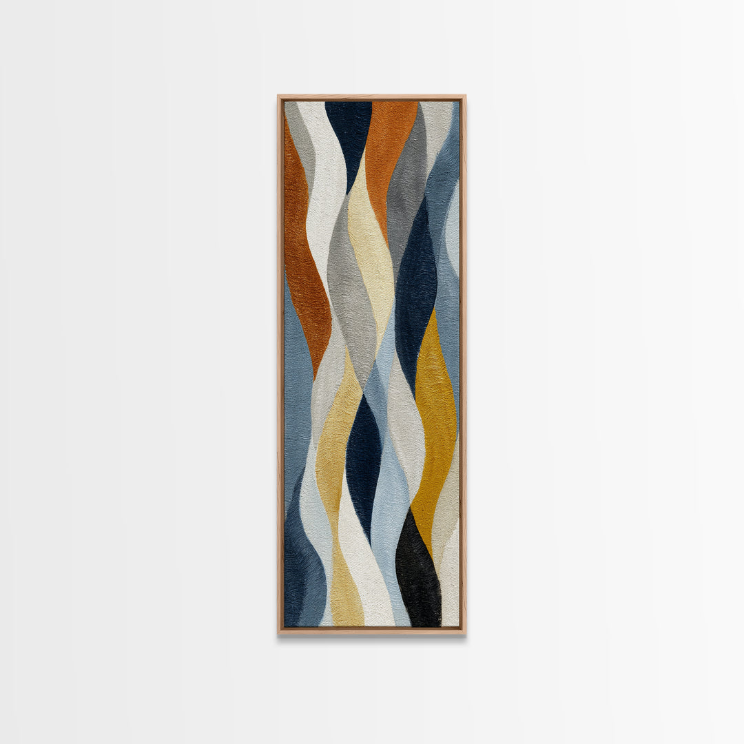 Minimal Angel Wing Contour Canvas Print, Line Art, Custom Portrait, Living Room Decor, Fine Art, Line, Living Room Wall Art, LIN-1x3-57