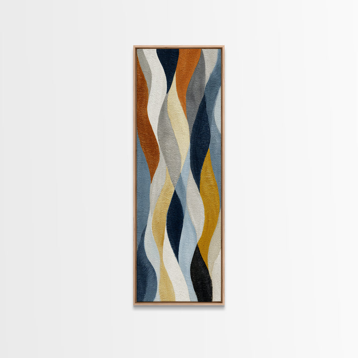 Minimal Angel Wing Contour Canvas Print, Line Art, Custom Portrait, Living Room Decor, Fine Art, Line, Living Room Wall Art, LIN-1x3-57
