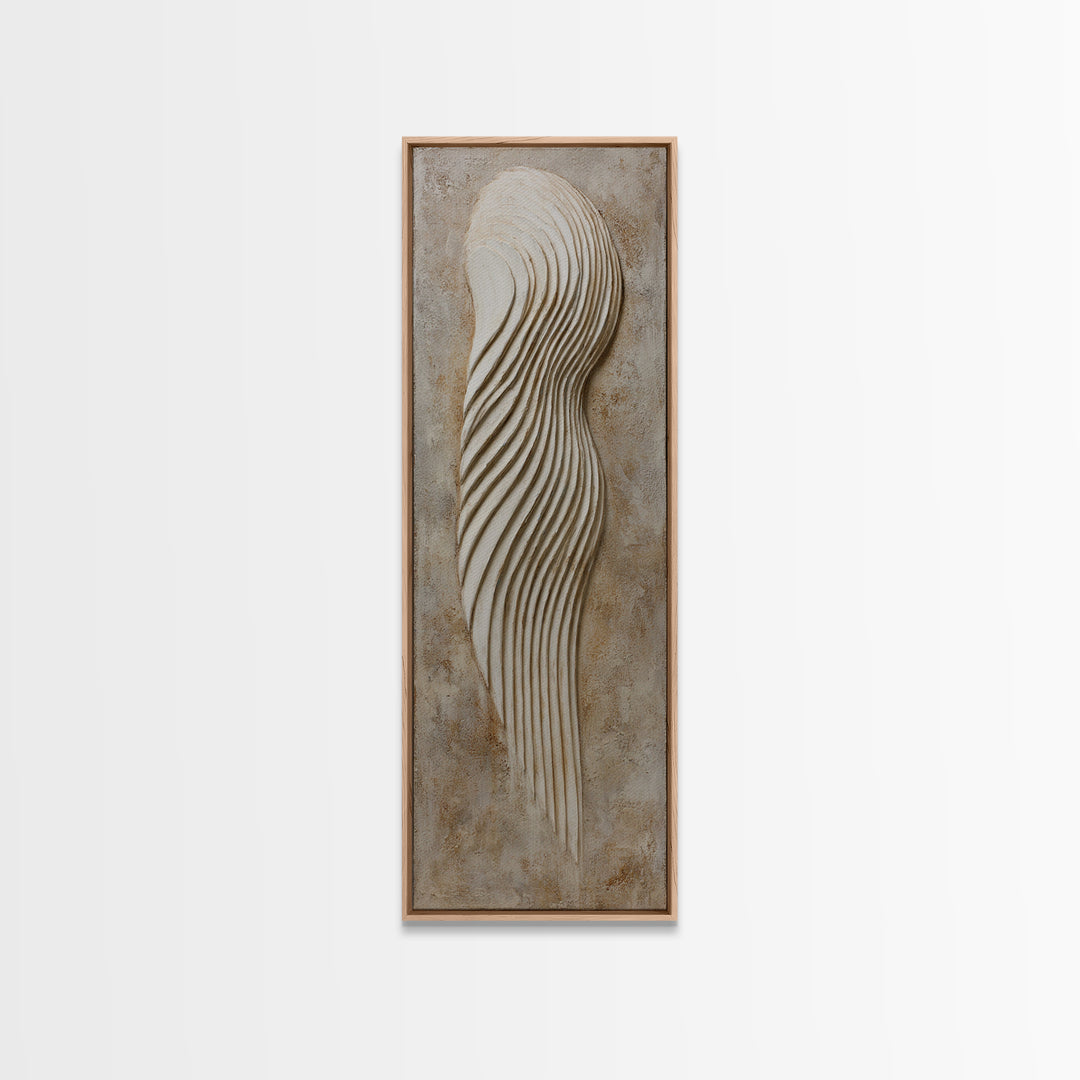 Minimal Angel Wing Contour Canvas Print, Line Art, Home Decor, Living Room Decor, Abstract Art, Line, Modern Wall Art, LIN-1x3-9