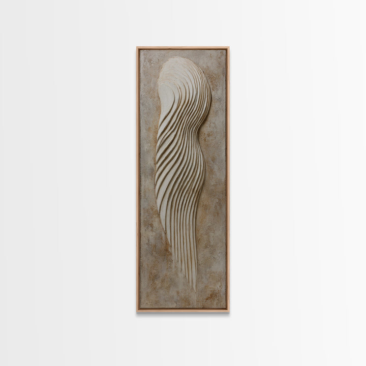Minimal Angel Wing Contour Canvas Print, Line Art, Home Decor, Living Room Decor, Abstract Art, Line, Modern Wall Art, LIN-1x3-9