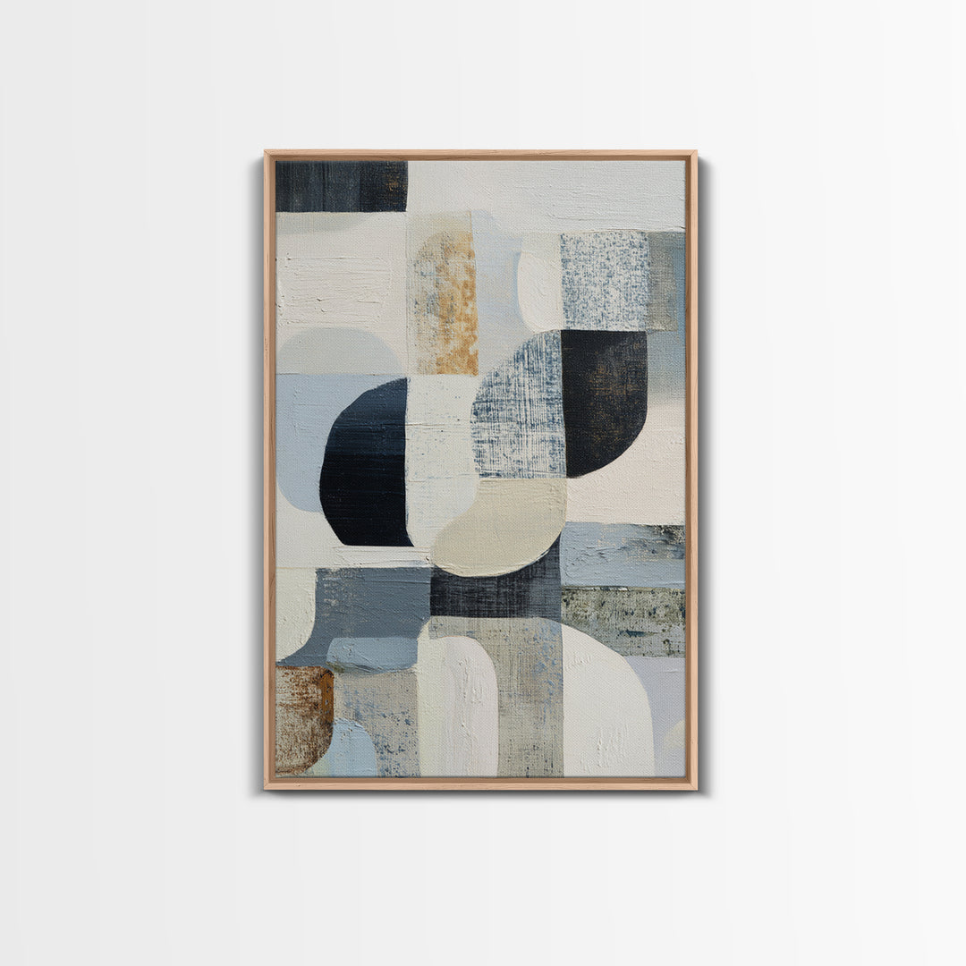 Line Art Shell and Coastal Forms Canvas Print, Line Art, Living Room Wall Art, Living Room Decor, Abstract Art, Line, LIN-2x3-23