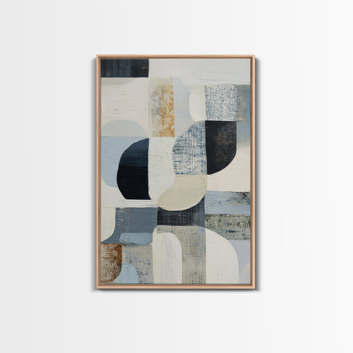 Line Art Shell and Coastal Forms Canvas Print, Line Art, Living Room Wall Art, Living Room Decor, Abstract Art, Line, LIN-2x3-23