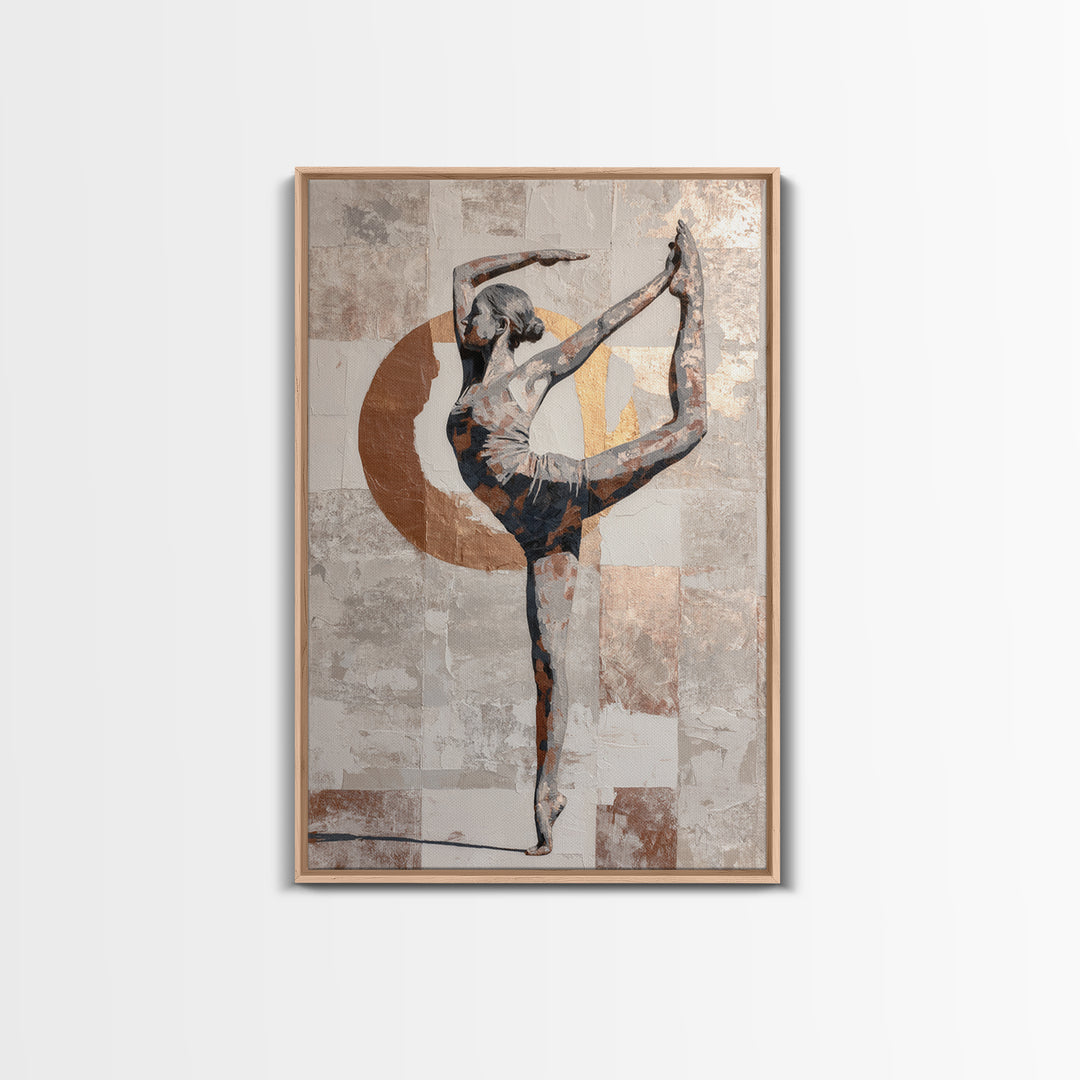 Single Line Yoga Pose Framed Canvas Print, Line Art, Boho Decor, Living Room Decor, Line, Minimalist Art, Modern Decor, LIN-2x3-25
