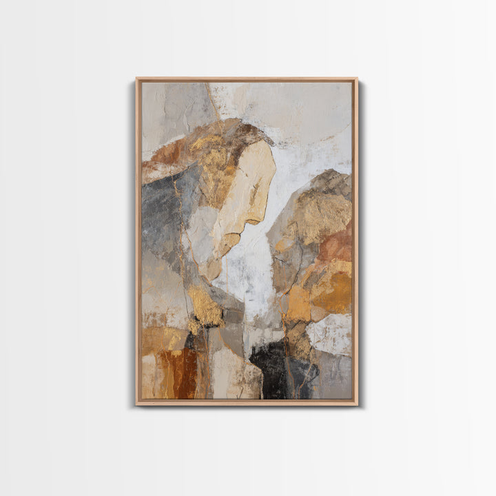 Line Art Shell and Coastal Forms Framed Canvas Print, Line Art, Portrait from Photo, Living Room Decor, Fine Art, Line, LIN-2x3-47