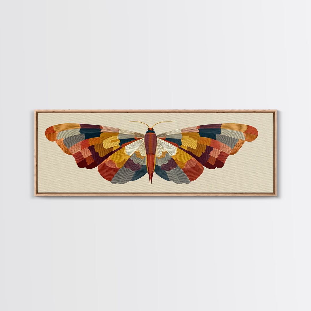 Line Art Butterfly Canvas Print, Line Art, Living Room Wall Art, Living Room Decor, Fine Art, Line, Aesthetic Prints, LIN-3x1-38