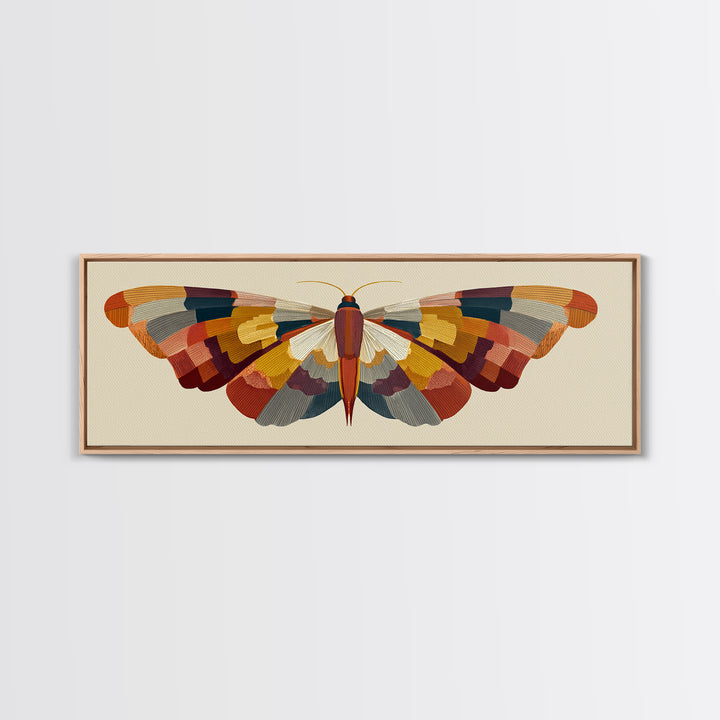 Line Art Butterfly Canvas Print, Line Art, Living Room Wall Art, Living Room Decor, Fine Art, Line, Aesthetic Prints, LIN-3x1-38