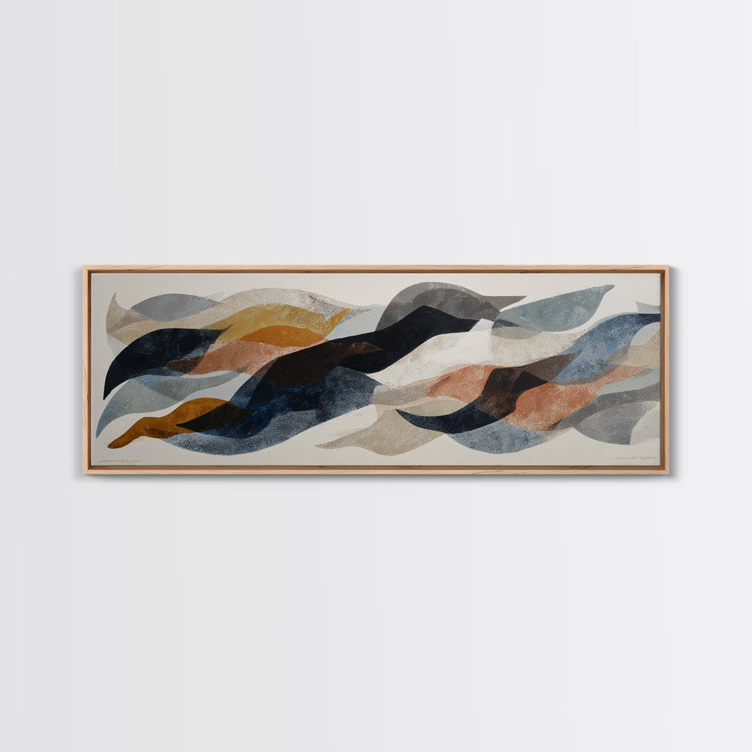 Minimal Angel Wing Contour Canvas Print, Line Art, Luxury Decor, Living Room Decor, Abstract Art, Line, Printable, LIN-3x1-85