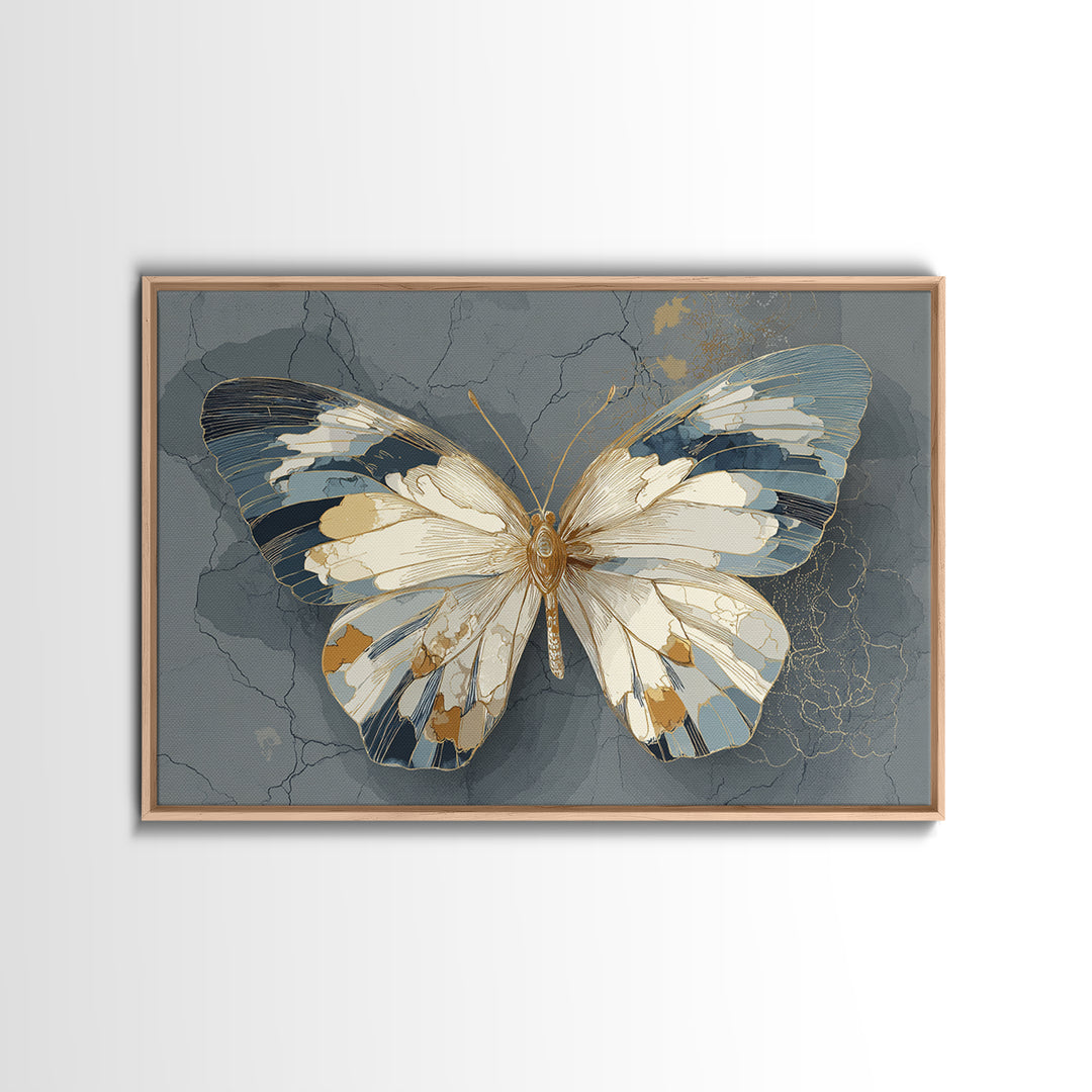 Line Art Butterfly Canvas Print, Line Art, Fine Art Print, Living Room Decor, Fine Art, Line, Wall Decor, Custom Portrait, LIN-3x2-98