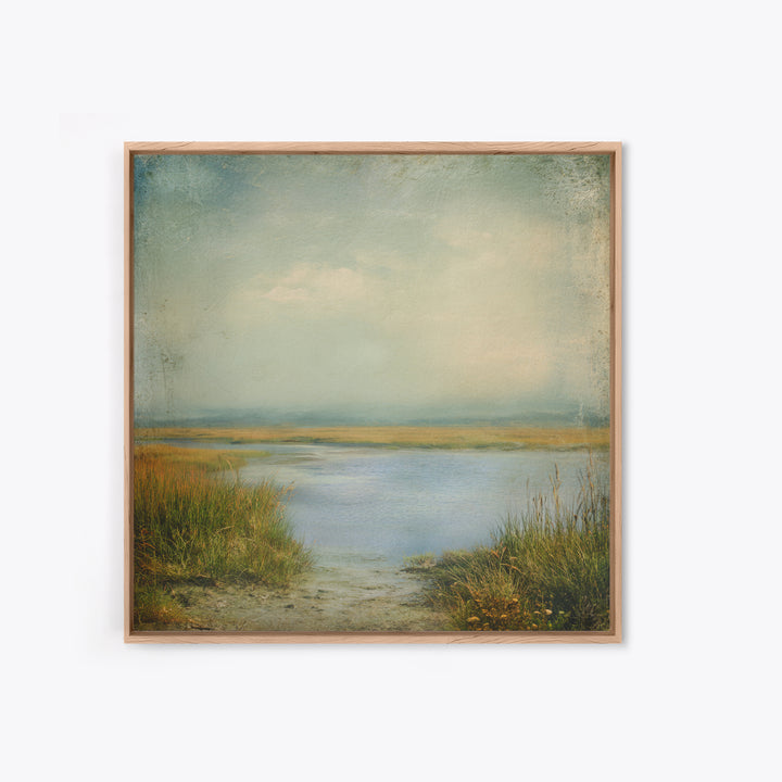 Quiet Meadow Landscape Framed Canvas Print, Living Room Art, Bedroom Decor, Living Room Decor, Living, Bedroom Wall Art, LIR-1x1-47