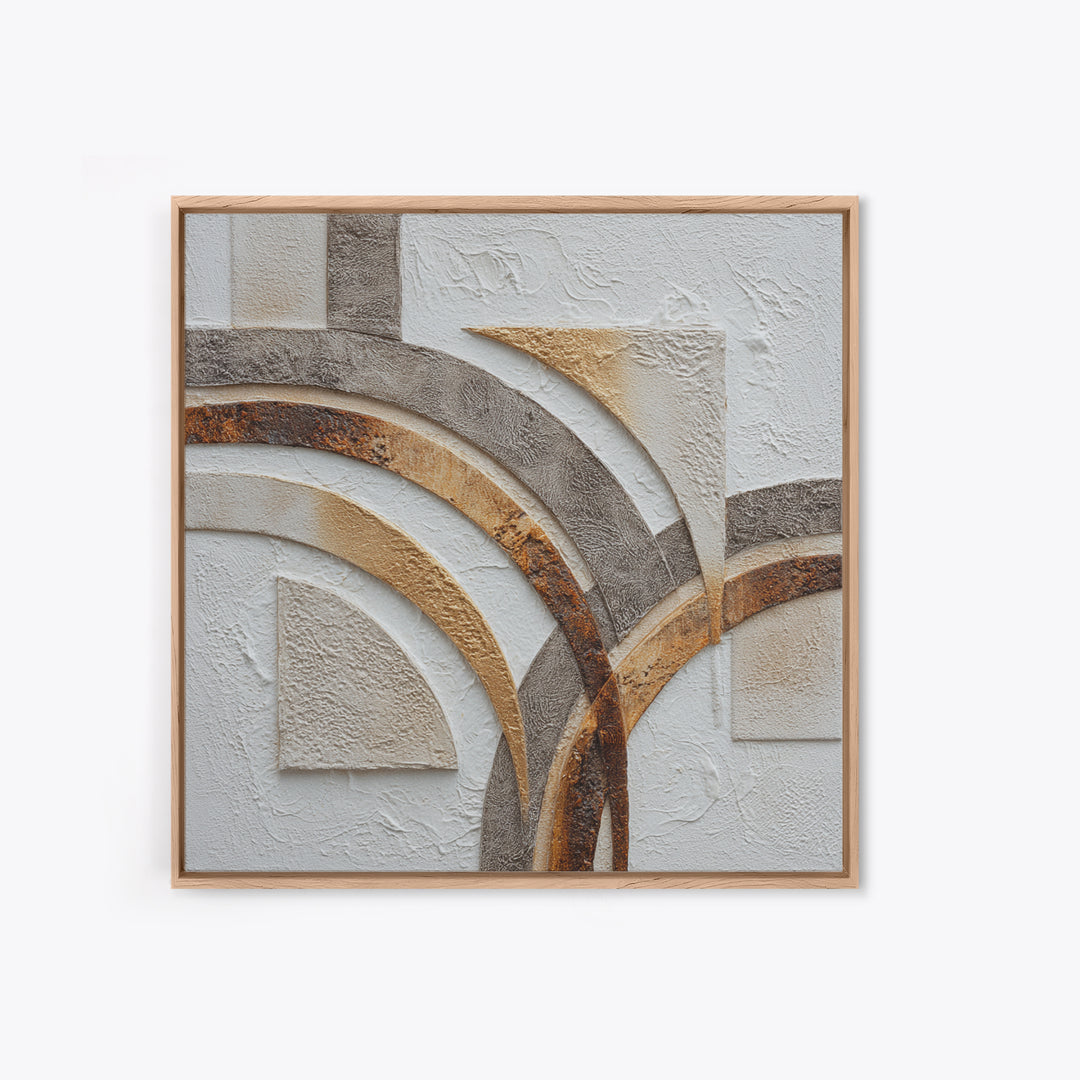 Textured Plaster Abstract Framed Canvas Print, Living Room Art, Textured Painting, Living Room Decor, Abstract Art, Living, LIR-1x1-53