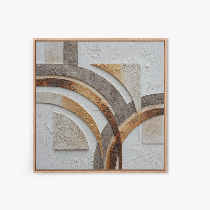 Textured Plaster Abstract Framed Canvas Print, Living Room Art, Textured Painting, Living Room Decor, Abstract Art, Living, LIR-1x1-53