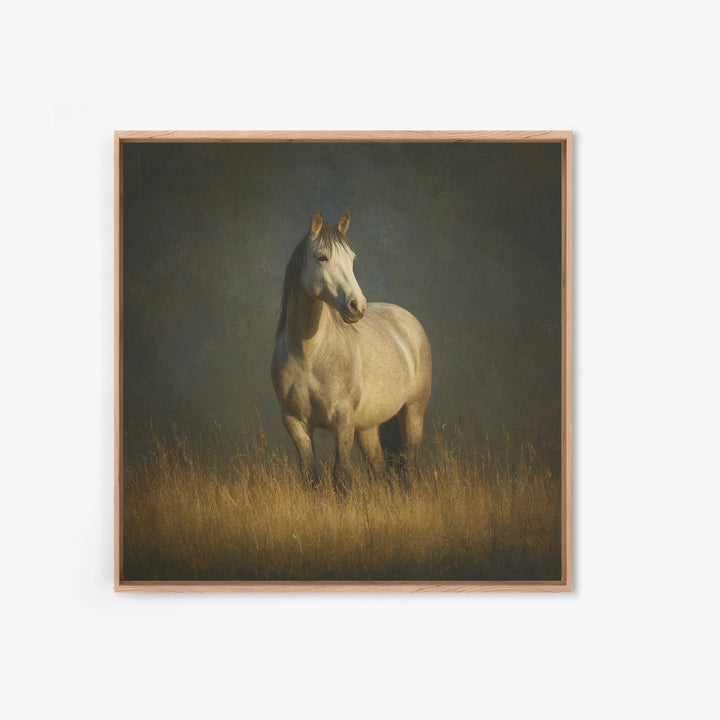Contemporary Horse Portrait Framed Canvas Print, Living Room Art, 3 Piece Wall Art, Living Room Decor, Fine Art, Living, LIR-1x1-58
