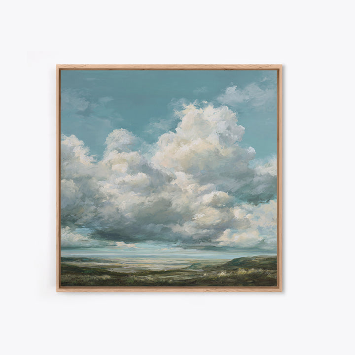 Large Cloudscape with Gentle Movement Framed Canvas Print, Living Room Art, Modern Decor, Living Room Decor, Fine Art, Living, LIR-1x1-67