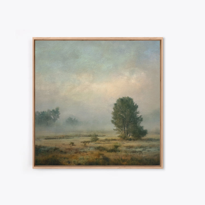 Quiet Meadow Landscape Framed Canvas Print, Living Room Art, Living Room Wall Art, Living Room Decor, Fine Art, Living, LIR-1x1-71