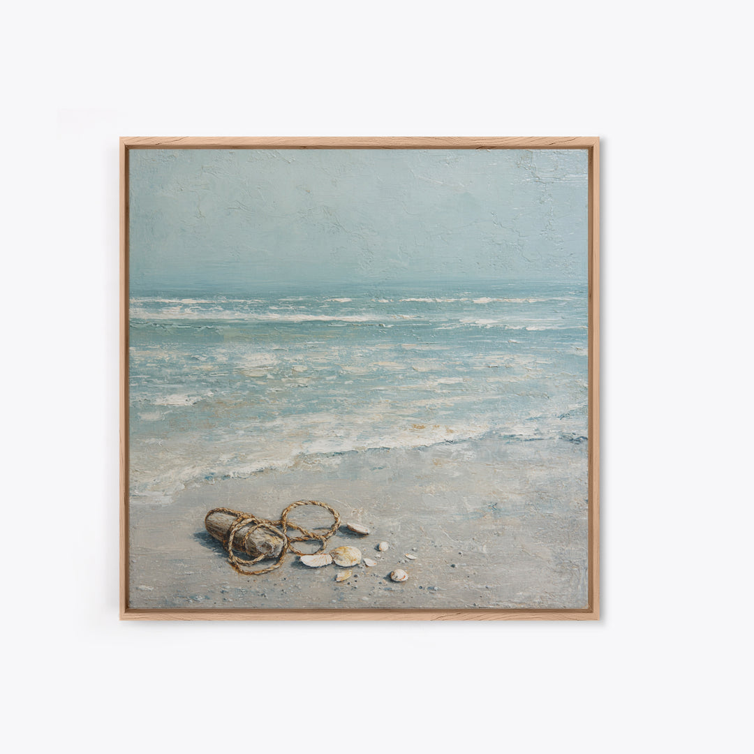 Moody Seascape for Dramatic Focal Point Framed Canvas Print, Living Room Art, Statement Artwork, Living Room Decor, Living, LIR-1x1-78