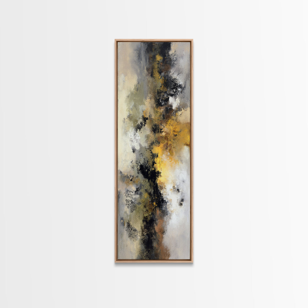 Classic Mountain Panorama for Cozy Interiors Canvas Print, Living Room Art, Modern Wall Art, Living Room Decor, Oil Painting, LIR-1x3-100