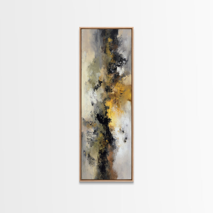 Classic Mountain Panorama for Cozy Interiors Canvas Print, Living Room Art, Modern Wall Art, Living Room Decor, Oil Painting, LIR-1x3-100