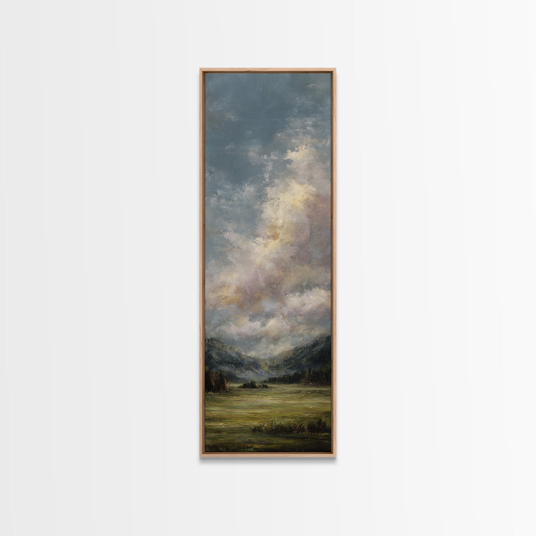 Quiet Meadow Landscape Canvas Print, Living Room Art, Bedroom Decor, Living Room Decor, Fine Art, Living, Bedroom Wall Art, LIR-1x3-11
