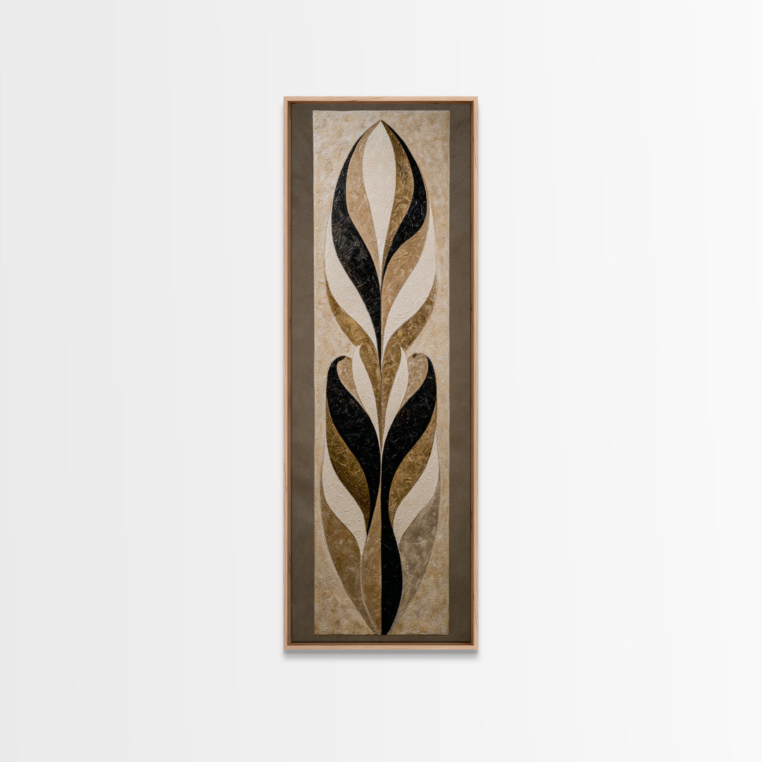 Oversized Line Figure Framed Canvas Print, Living Room Art, Textured Painting, Living Room Decor, Fine Art, Living, LIR-1x3-29