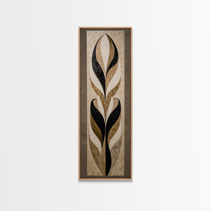 Oversized Line Figure Framed Canvas Print, Living Room Art, Textured Painting, Living Room Decor, Fine Art, Living, LIR-1x3-29