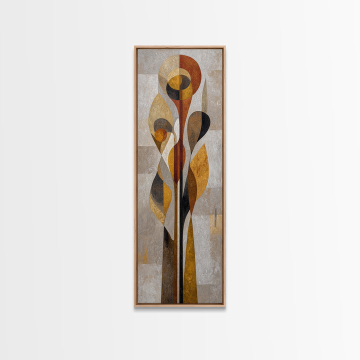 Abstract Organic Shapes Framed Canvas Print, Living Room Art, Printable Wall Art, Living Room Decor, Abstract Art, Living, LIR-1x3-3