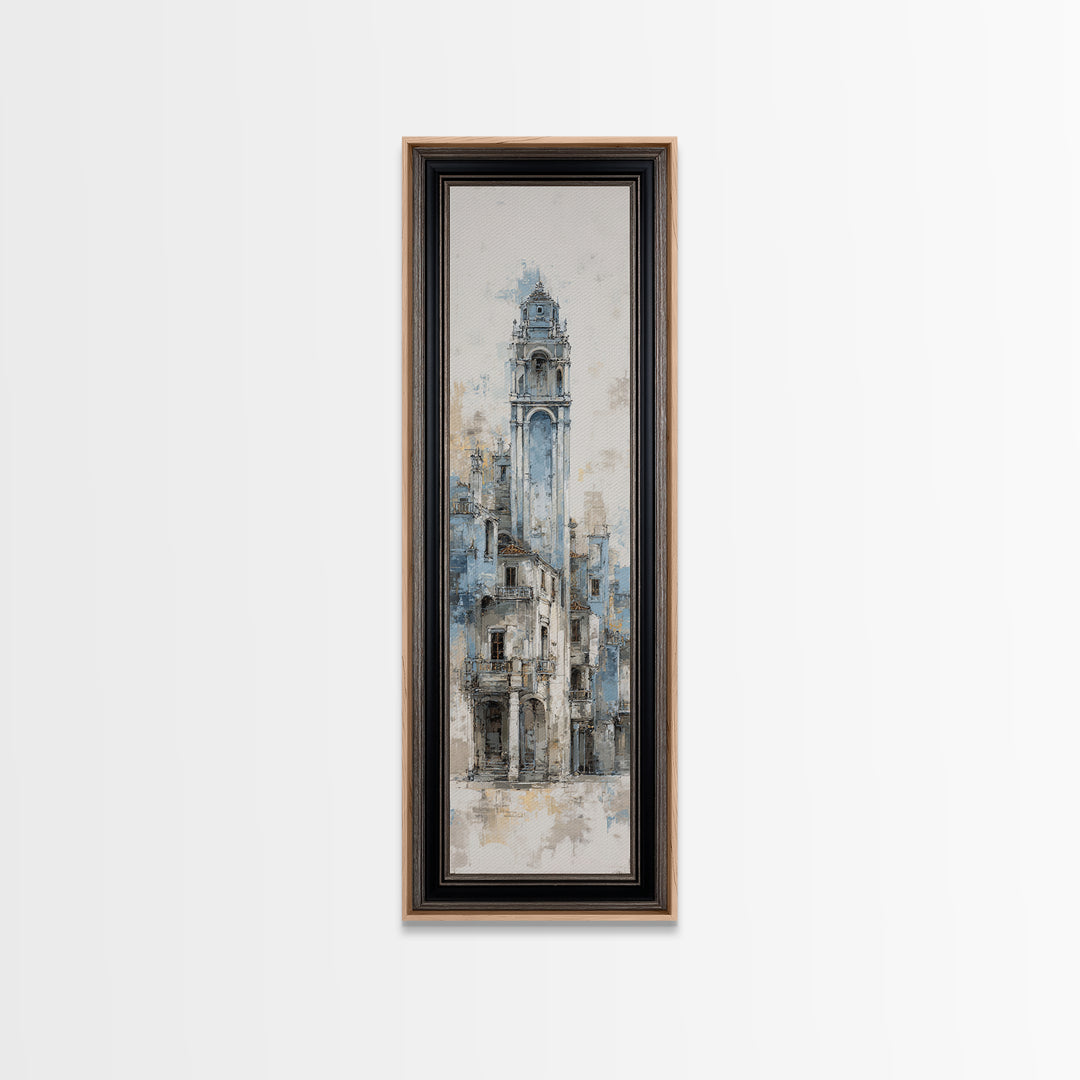 Black and White Architectural Arch Composition Canvas Print, Living Room Art, New Home Gift, Living Room Decor, Living, LIR-1x3-43