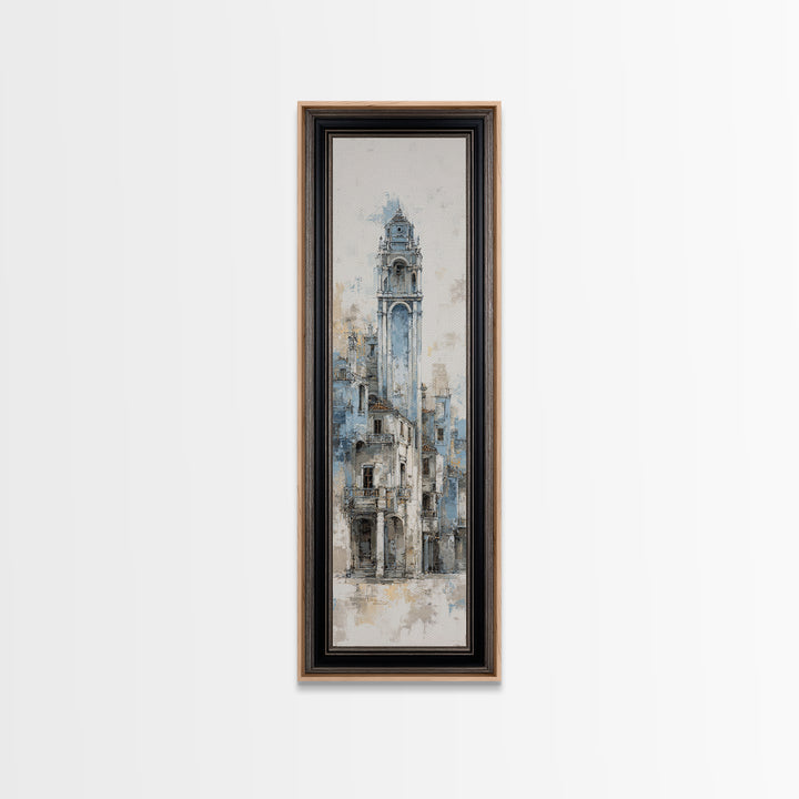Black and White Architectural Arch Composition Canvas Print, Living Room Art, New Home Gift, Living Room Decor, Living, LIR-1x3-43