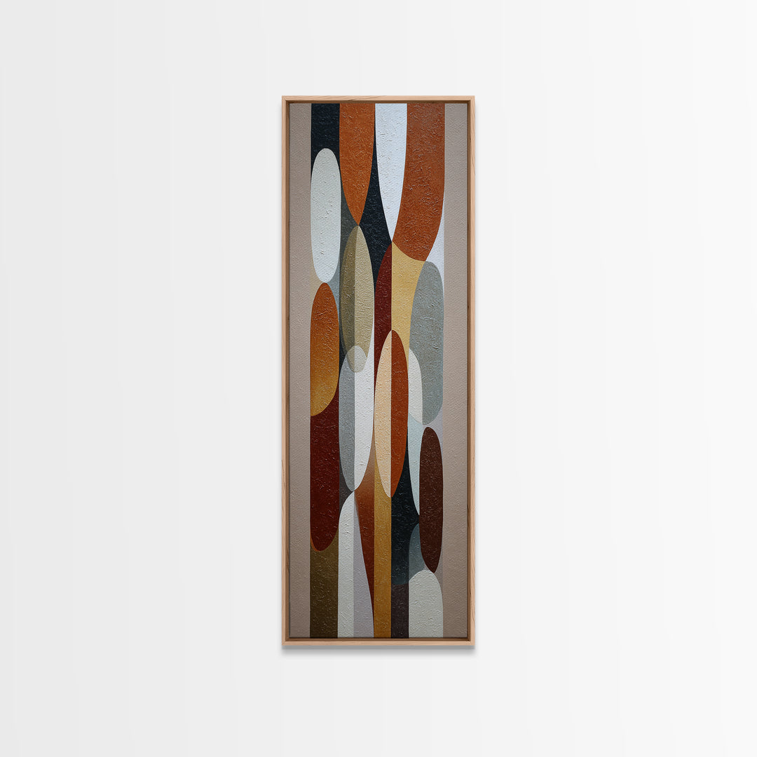 Mid Century Geometric Artwork Canvas Print, Living Room Art, Printable, Living Room Decor, Fine Art, Living, Printable Art, LIR-1x3-44