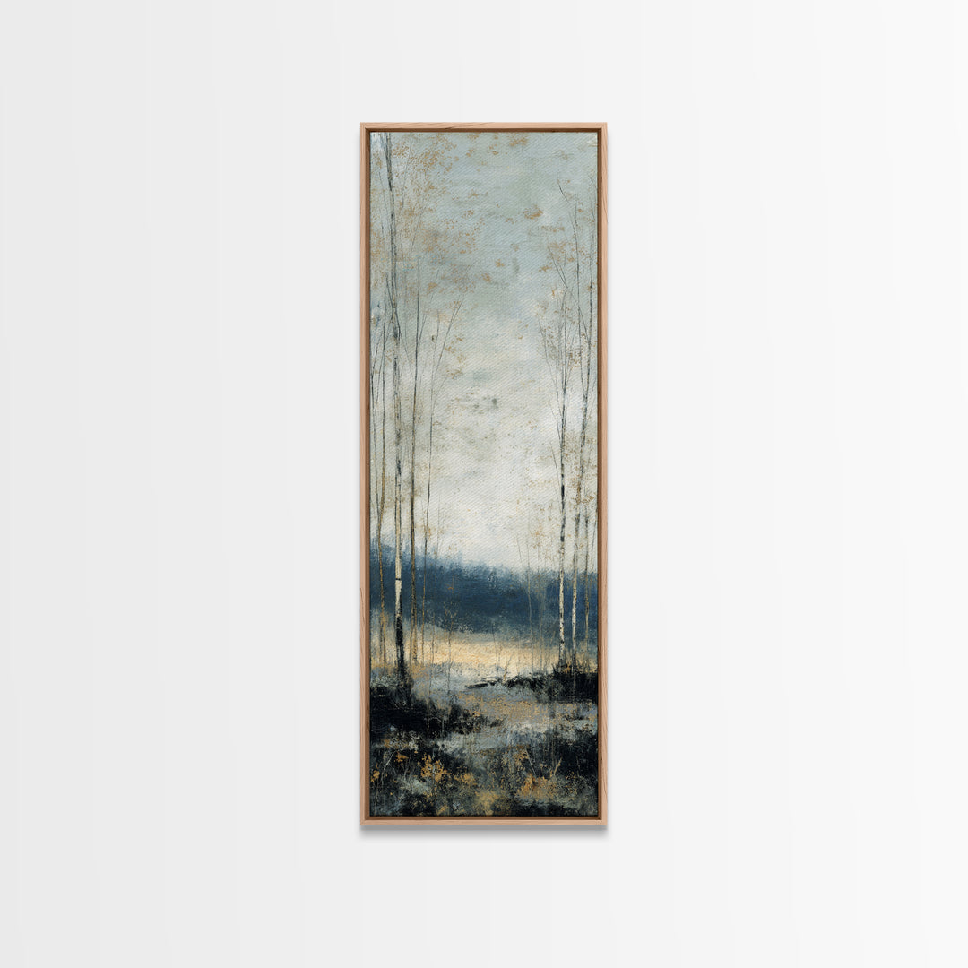 Minimal Scandinavian Forest Canvas Print, Living Room Art, Modern Decor, Living Room Decor, Fine Art, Living, Wall Decor, LIR-1x3-49