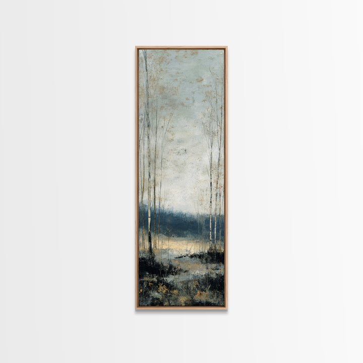Minimal Scandinavian Forest Canvas Print, Living Room Art, Modern Decor, Living Room Decor, Fine Art, Living, Wall Decor, LIR-1x3-49