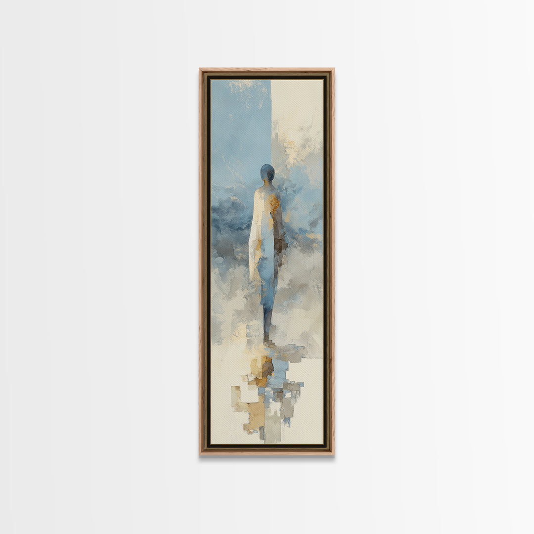 Oversized Line Figure Canvas Print, Living Room Art, Fine Art Print, Living Room Decor, Oil Painting, Living, Wall Decor, LIR-1x3-5
